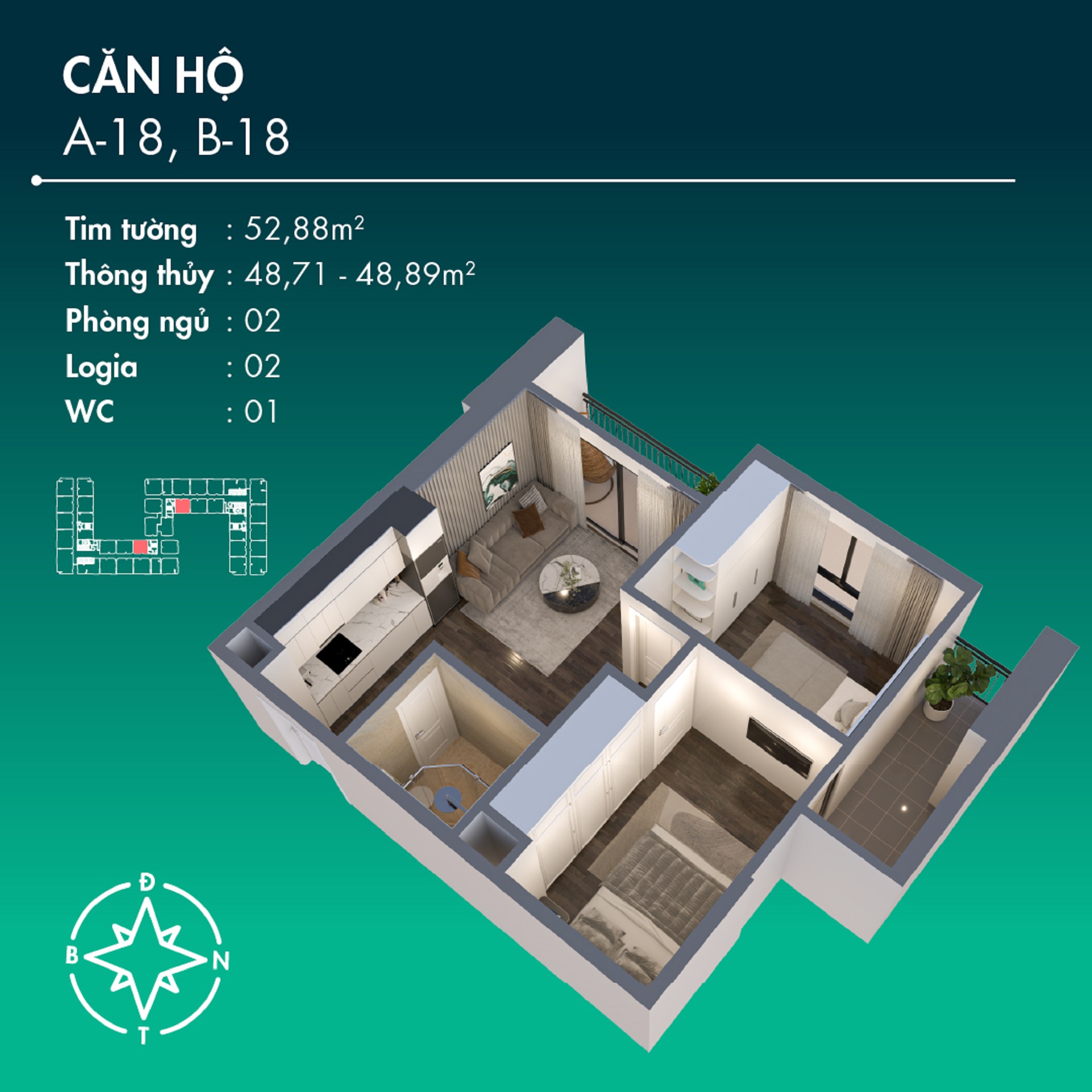 Căn Hộ A-18, B-18 Chung Cư BenHill