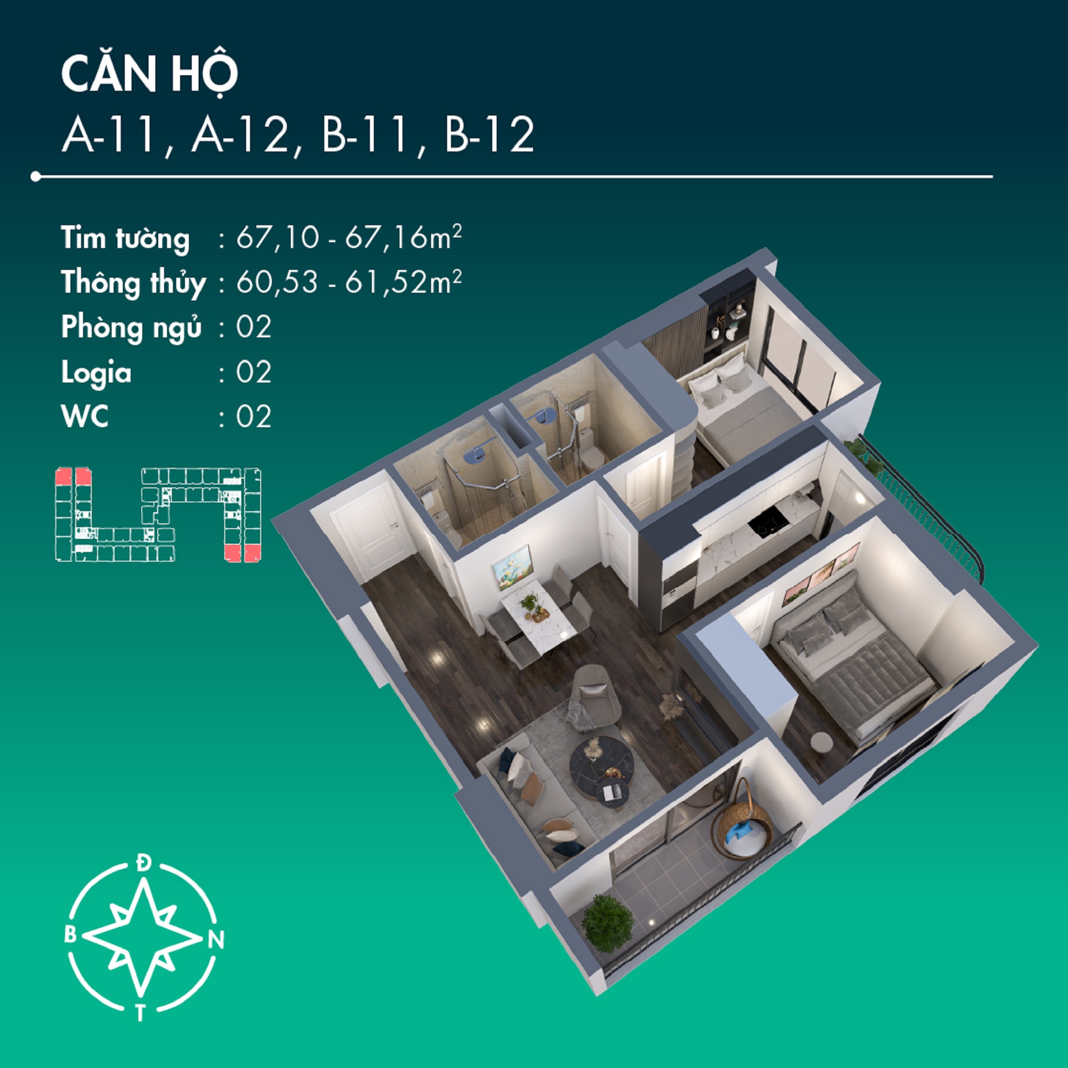 Căn Hộ A-11, B-11 Chung Cư BenHill