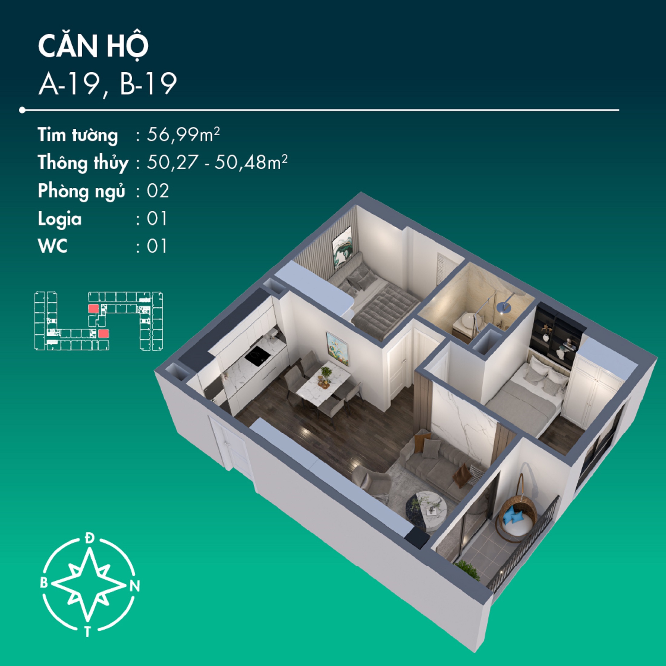 Căn Hộ A-19, B-19 Chung Cư BenHill