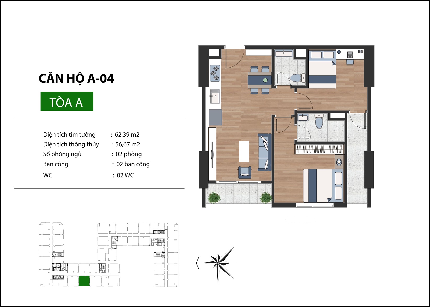 Căn Hộ A-04, B-04 Chung Cư BenHill