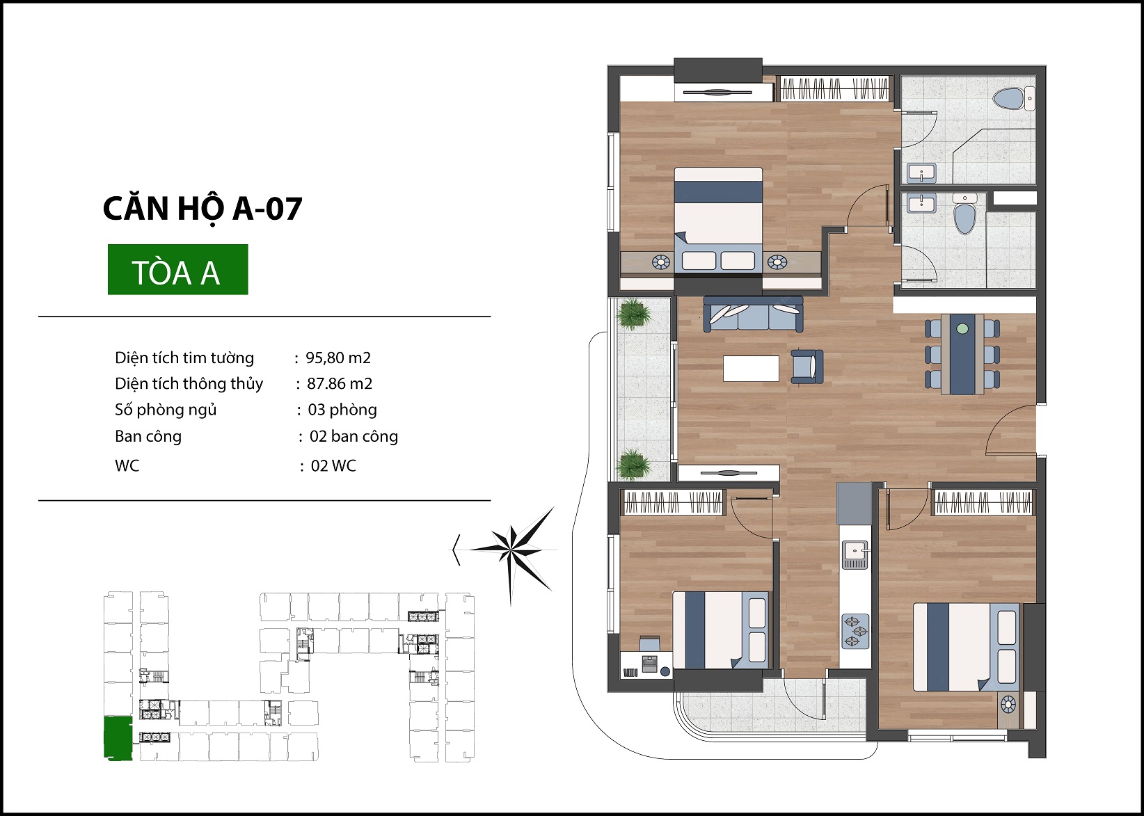 Căn Hộ A-07, B-07 Chung Cư BenHill