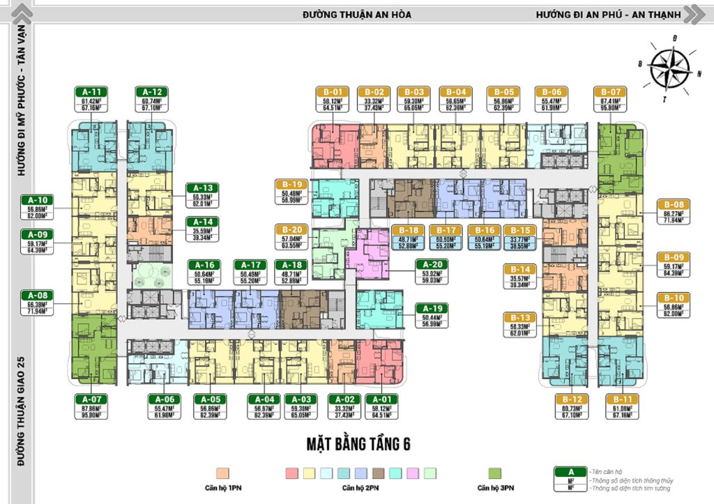 Tầng 6 chung cư benhill