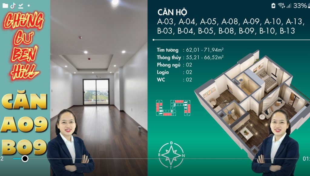 Căn hộ chung cư benhill a09